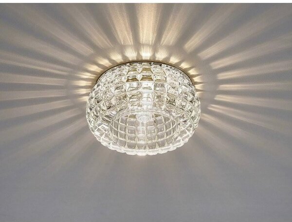 Diyas IL31841CH Ria G9 Cube Pattern Round Downlight In Polished Chrome