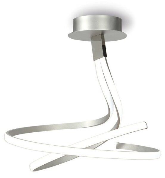 Mantra M4998 Nur LED Double Ceiling Light In Silver And Chrome - Dia: 530mm
