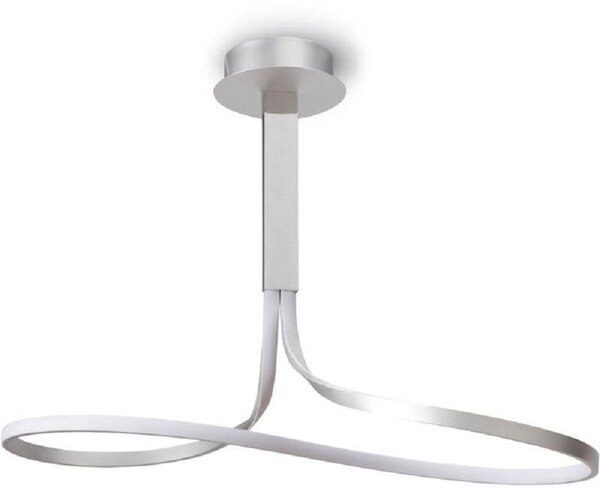 Mantra M4987 Nur LED Ceiling Light In Silver And Chrome - Dia: 860mm