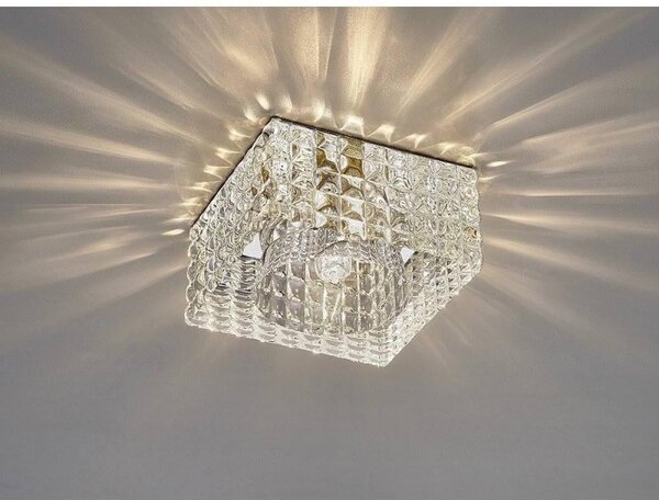 Diyas IL31842CH Ria G9 Cube Pattern Square Downlight In Polished Chrome