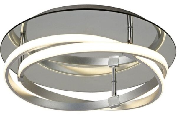 Mantra M5382 Infinity LED FLush Ceiling Light In Silver And Chrome