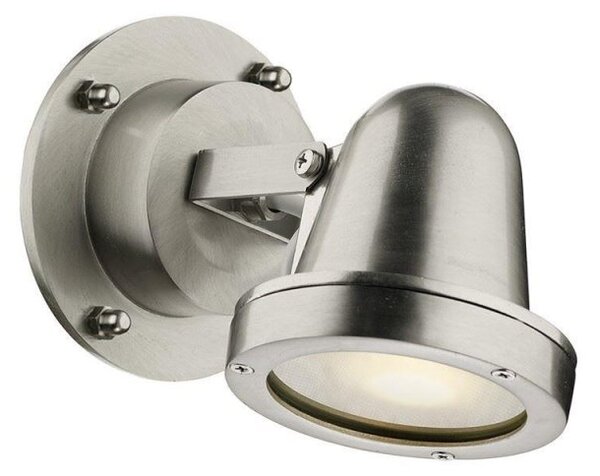 David Hunt Lighting COV0738 Cove One Light Outdoor Wall Light In Nickel