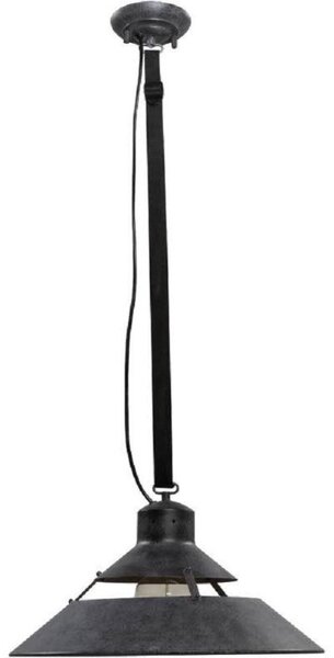 Mantra M5440 Industrial 1 Light Large Pendant In Oxide Metal - Dia: 450mm