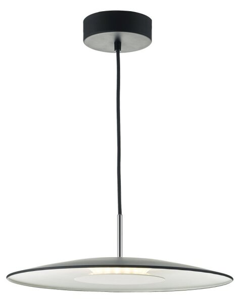 Dar ENO0122 Enoch 1 Light Ceiling Pendant In Black