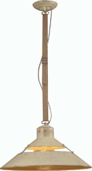 Mantra M5430 Industrial 1 Light Large Pendant In Sand Metal - Dia: 450mm
