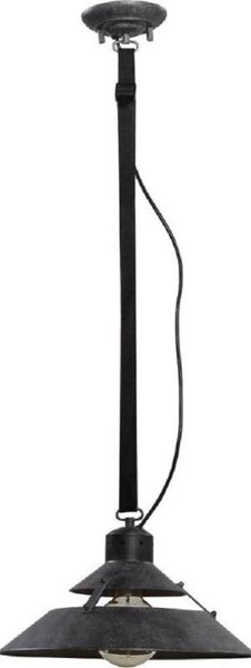 Mantra M5441 Industrial 1 Light Medium Pendant In Oxide Metal - Dia: 350mm