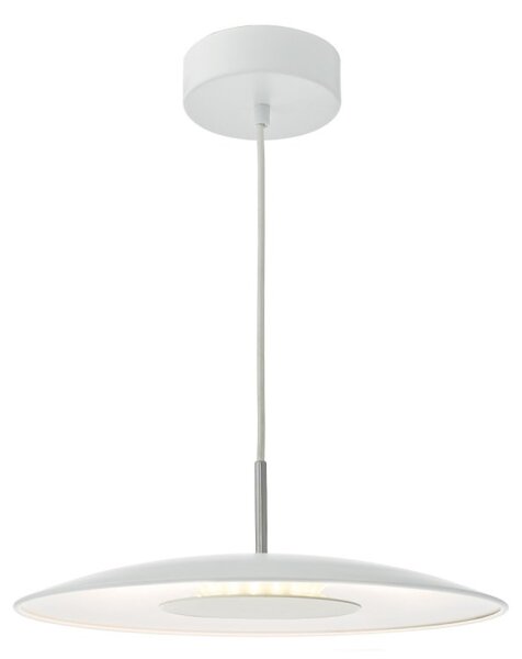 Dar ENO012 Enoch 1 Light Ceiling Pendant In White