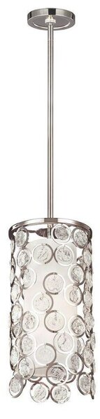 FE/LEXI/MP Lexi 1 Light Mini Pendant In Polished Nickel - Dia: 178mm