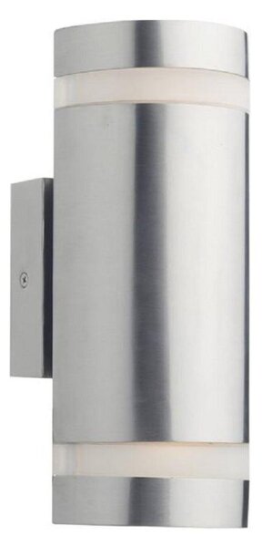 Dar WES2144 Wessex 2 Light Outdoor LED Wall Light In Stainless Steel