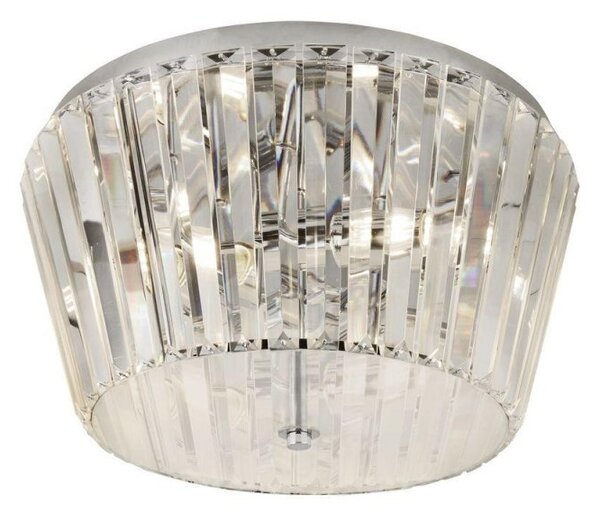 Searchlight 2893-3CC Tiara Flush Ceiling Light In Chrome And Crystal