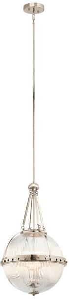 KL-ASTER-P-PN Aster 3 Light Pendant Light In Polished Nickel