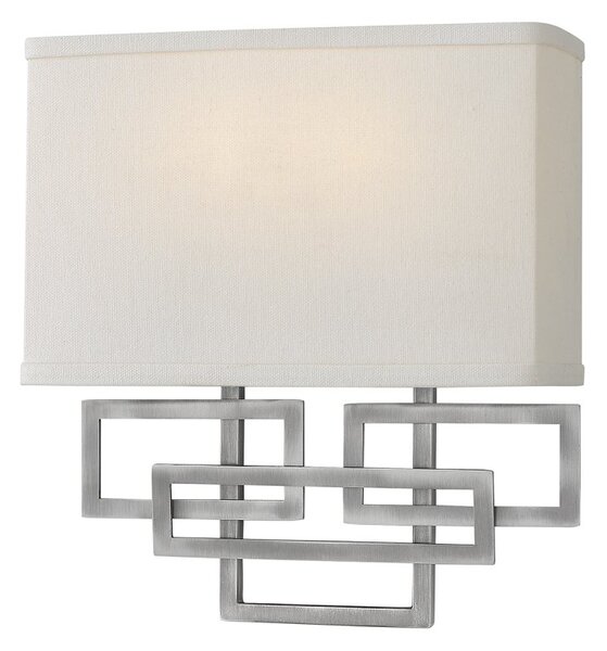 HK-LANZA2-AN Lanza 2 Light Wall Light In Antique Nickel