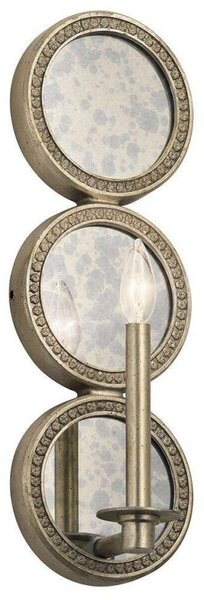 KL/ROSALIE1 Rosalie 1 Light Wall Light In Sterling Gold