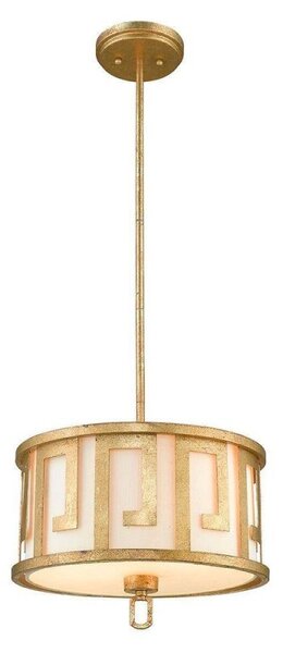 GN/LEMURIA/P/M Lemuria 2 Light Duo Mount Medium Pendant In Gold - Dia: 375mm