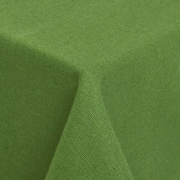 Homescapes Plain cotton Dark Olive Tablecloth, 54 x 54 Inches