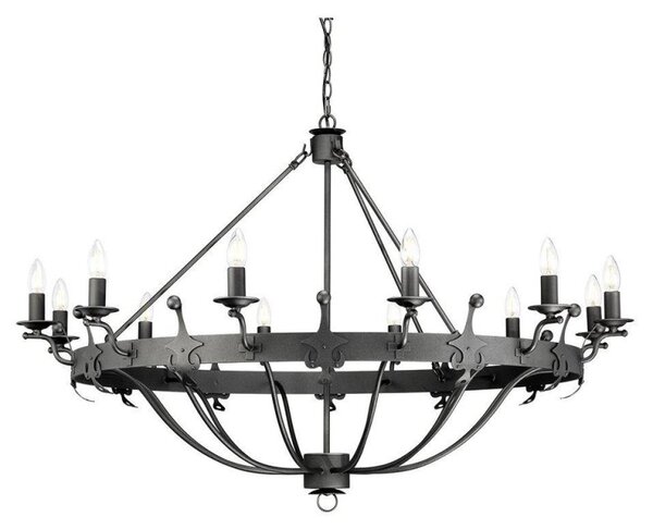Elstead WINDSOR12GR Windsor 12 Light Chandelier In Graphite