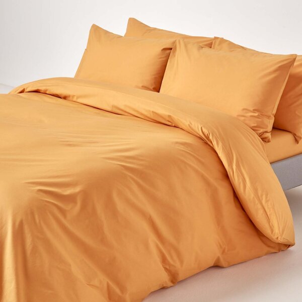 Mustard Yellow Egyptian Cotton Single Duvet cover with One Pillowcase, 200 TC