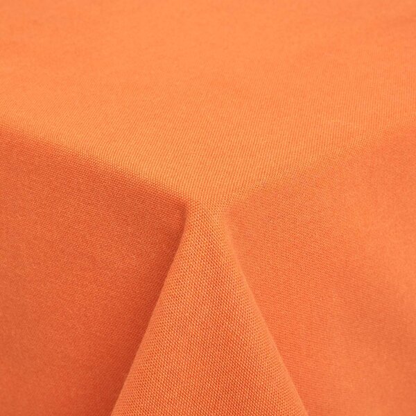 Homescapes Plain cotton Burnt Orange Tablecloth, 54 x 54 Inches