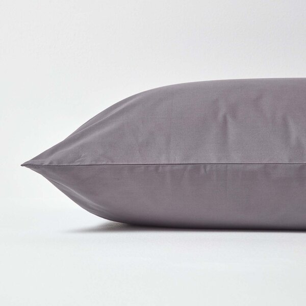 Dark Grey Egyptian Cotton Housewife Pillowcase 200 TC, Standard