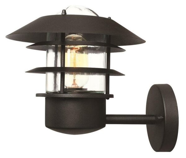 Elstead HELSINGORBK Helsingor 1 Light Outdoor Wall Lantern In Black