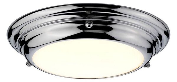 Elstead WELLAND/F/SPC Welland Mini LED FLush Ceiling Light In Polished Chrome - Dia: 245mm