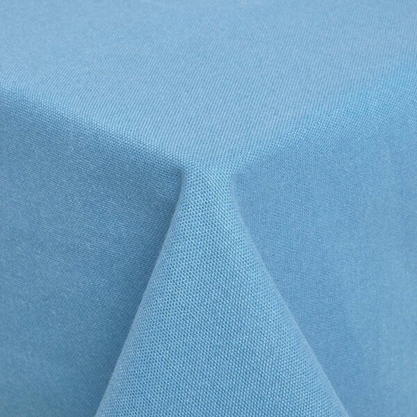 Homescapes Plain cotton Airforce Blue Tablecloth, 54 x 54 Inches