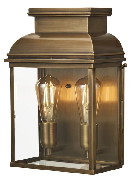 Elstead OLDBAILEY/LBR Old Bailey Outdoor Large Wall Lantern In Aged Brass