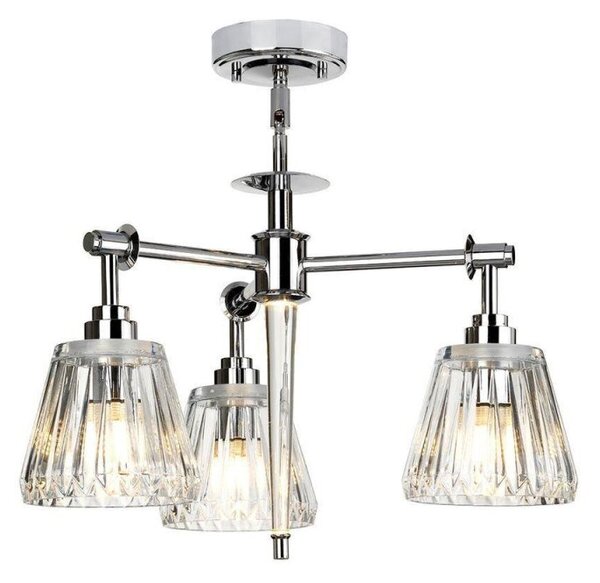 BATH/AGATHA3PPC Agatha 3 Light Bathroom Ceiling Pendant In Polished Chrome