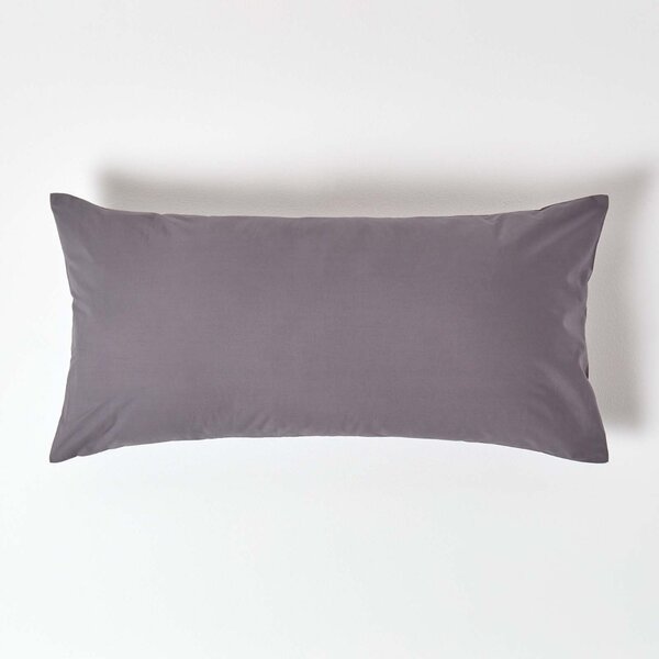 Dark Grey European Pillowcase Egyptian Cotton 200 TC, 40 x 80cm