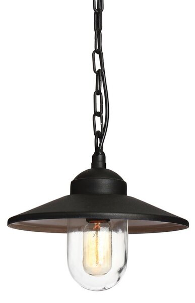 Elstead KLAMPENBORG8BK Klampenborg 1 Light Outdoor Chain Lantern In Black