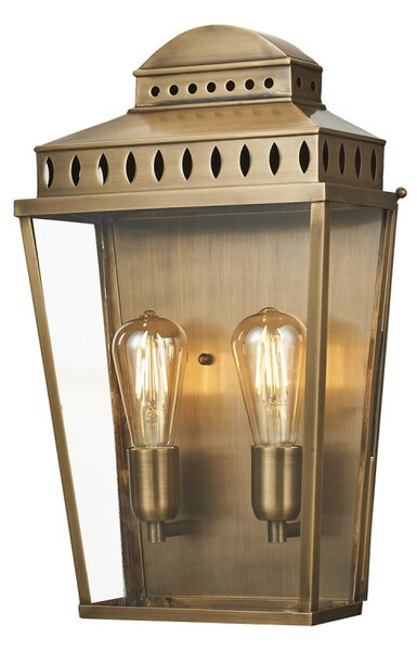 Elstead MANSION-HOUSE-L-BR Mansion House Outdoor Large Wall Lantern In Aged Brass