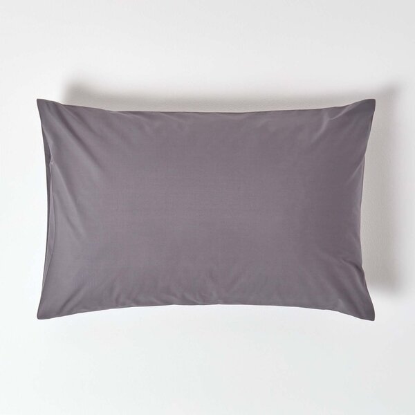 Dark Grey Egyptian Cotton Housewife Pillowcase 200 TC, Standard