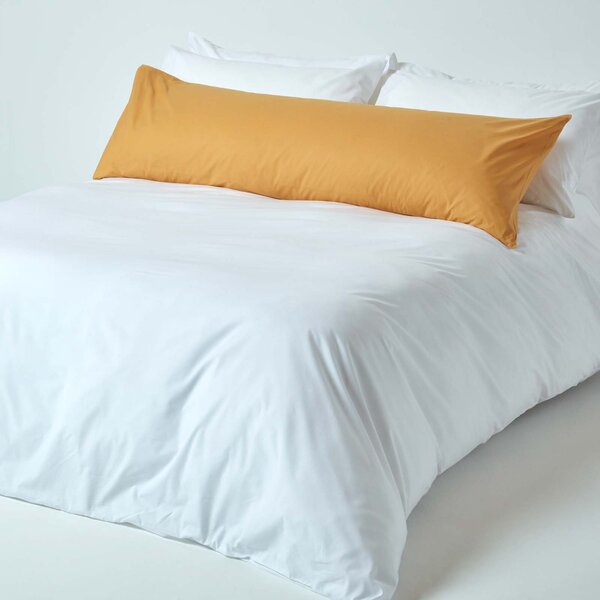 Mustard Yellow Egyptian Cotton Housewife Pillowcase 200 TC, Body Pillowcase