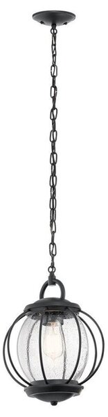 KL/VANDALIA8/M Vandalia 1 Light Outdoor Chain Lantern In Black