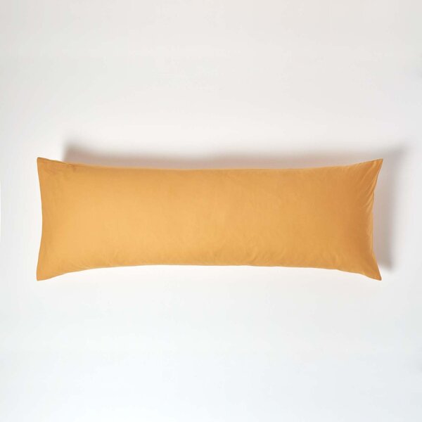 Mustard Yellow Egyptian Cotton Housewife Pillowcase 200 TC, Body Pillowcase