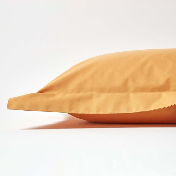 Mustard Yellow Egyptian Cotton Oxford Pillowcase 200 TC, King Size