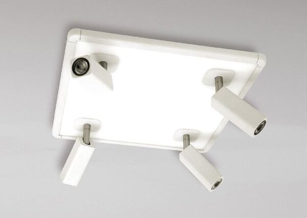 Mantra M5251 Ibiza 4 Light Square LED Ceiling Spotlight In White