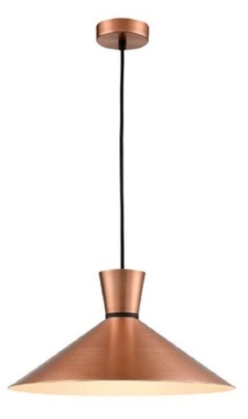 PH217 Alexa 1 Light Large Ceiling Pendant In Satin Copper - Dia: 400mm