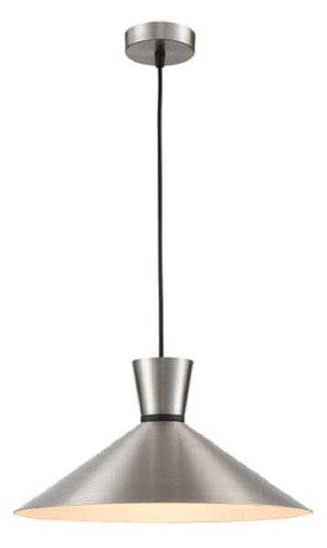 Franklite PCH211 Happy 1 Light Large Ceiling Pendant In Satin Nickel - Dia: 400mm