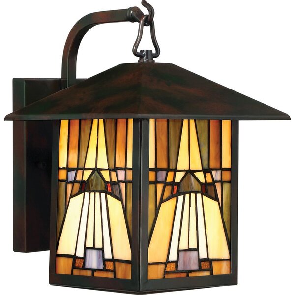 QZ-INGLENOOK2-M Inglenook Medium Outdoor Wall Lantern In Valiant Bronze - H: 314mm