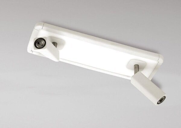 Mantra M5255 Ibiza 2 Light LED Flush Ceiling Light In White