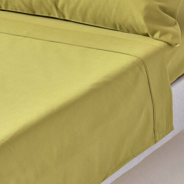 Olive Green Egyptian Cotton Flat Sheet 1000 Thread Count, Single