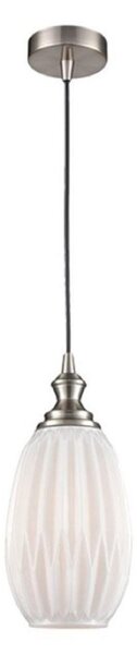 Marcella PH231/348 1 Light Ceiling Pendant In Satin Nickel - Dia: 150mm