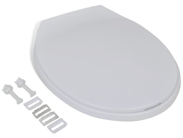 Soft-close Toilet Seat White Oval