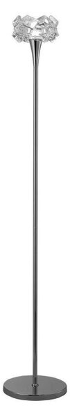 Mantra M3969 Artic 1 Light Floor Light In Chrome With Clear Glass