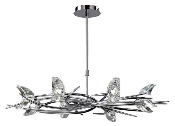 Mantra M1450 Eclipse 8 Light Telescopic Ceiling Light In Chrome
