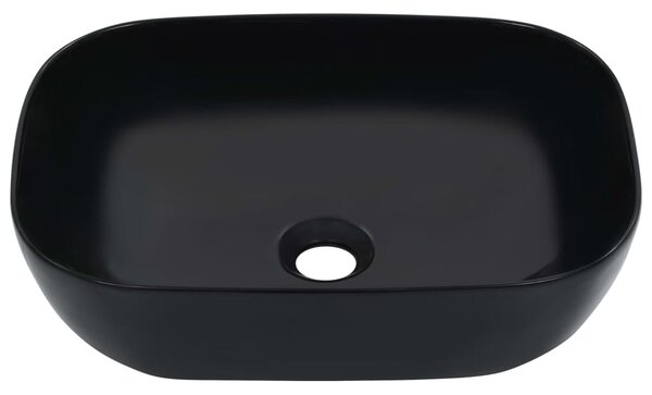 Wash Basin 45.5x32x13 cm Ceramic Black