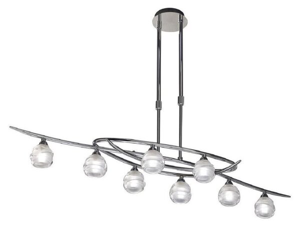 Mantra M1801 Loop 6 Light Telescopic Convertible Ceiling Light In Chrome