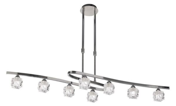 Mantra M1840 Ice 8 Light Telescopic Convertible Ceiling Light In Chrome