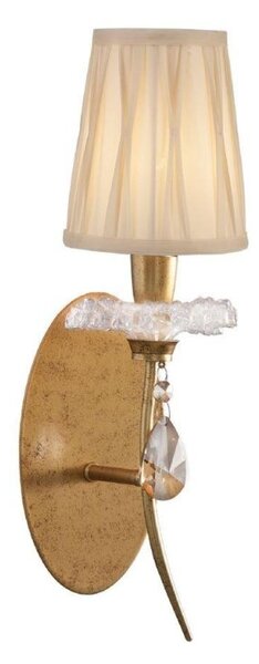 Mantra M6295 Sophie GP 1 Light Wall Light In Painted Gold With Shade